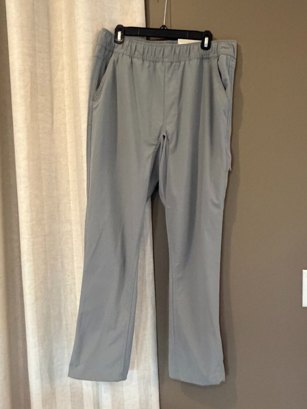 NWT Lake & Trail Men's Outdoor Gray Pant Drawstring Pockets, Size Medium